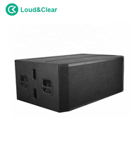 Caisson de basses actif double de 18 pouces avec DSP intégré pour des basses puissantes, conçu pour les concerts en plein air et les lieux de mariage