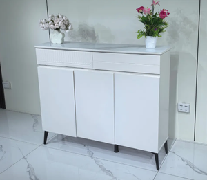 Modern Design Living Room Tempered Glass Baked Enamel <strong>Shoe</strong> Cabinet Light Luxury Customized Color <strong>Small</strong> Apartments MDF <strong>Storage</strong> - Product Image 2