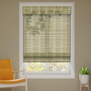 Deyi – fil de bois tissés, sans fil, herbe naturelle, bambou, jute, ramie, stores romains intelligents motorisés - Product Image 3