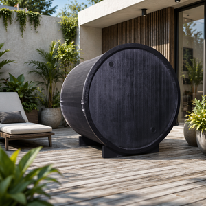 Sauna à vapeur extérieur <span class=keywords><strong>de</strong></span> grande taille pour 4 à 6 personnes, en bois d'épinette anti-corrosion, pour villa - Product Image 3