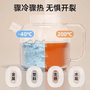 Health Pot Glass 1.2L Electric Temperature <b>Control</b> Tea Maker For Flower Tea And Herbal Soup - Product Image 5