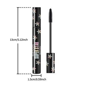 Mascara waterproof longue tenue, effet volume et lifting, anti-bavures, maquillage pour les yeux, mascara à fibres - Product Image 4