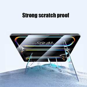 Protection d'écran en verre trempé 2.5D pour iPad Pro 2024 10,2 pouces, dureté 9H, transmittance 99%, qualité AAA, anti-choc, sans bulles - Product Image 4