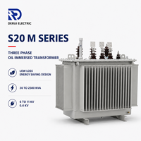 Transformador de Distribución Trifásico Sumergido en Aceite S20 de 10kV/0.4kV, 30 a 2500kVA, Bobinado de Cobre de Baja Pérdida para Subestaciones de Uso General
