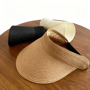 <span class=keywords><strong>Visera</strong></span> de Paja de Ala Ancha con Logotipo Personalizado, Transpirable, para Golf, <span class=keywords><strong>Playa</strong></span> y Actividades al Aire Libre, para <span class=keywords><strong>Mujer</strong></span> - Product Image 2
