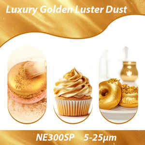 食用ラスターダスト、ゴールドE171フリー、ハラール認証、ケーキ、フォンダン、ベーカリーデコレーション、ドリンク材料用のメタリック顔料 - Product Image 5