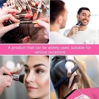 Capes courtes noires imperméables de haute qualité pour maquillage, avec logo personnalisé, pour femmes, actrices, coiffeuses, clients de salon et professionnels de la beauté