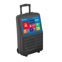 2026 Meilleur vendeur Version TV 10 ''Woofer 2 voies WiFi 30W 2G + 32G Android 13 Machine de karaoké extérieur Mobile Trolley haut-parleur de scène
