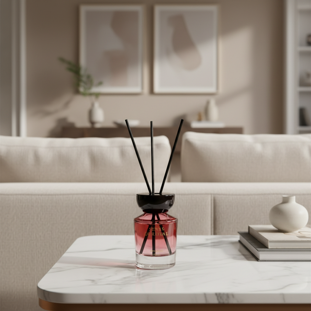 OEM Available Luxury Oils Fragrance Fire-free Eco-Friendly Long Lasting Fresh Glass Bottle Reed Diffuser Set