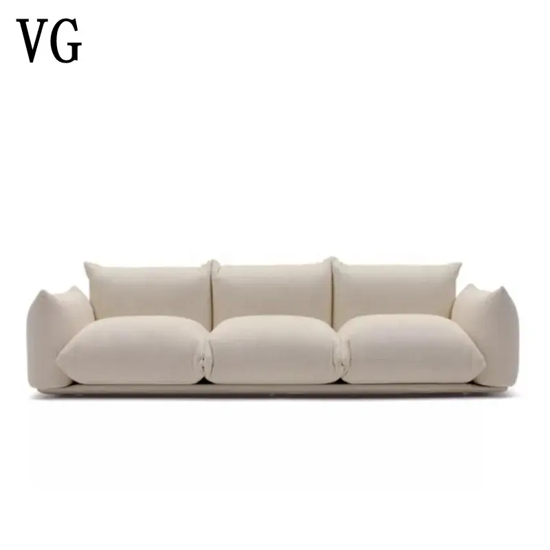 Best-selling Italian minimalist bread living room fabric soft sofa Nordic apartment villa office living room sofa