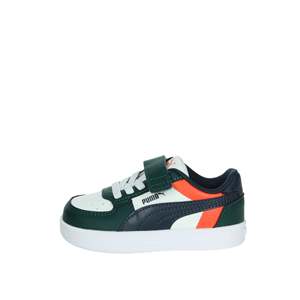 Puma Kids Sneakers White Green 21 <b>Velcro</b> Closure Casual <b>Shoes</b> - Product Image 1