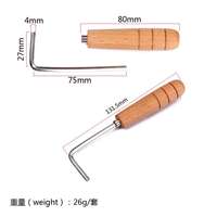 Clé hexagonale pour réglage de la courbure de manche de guitare 4mm R08, outil de luthier pour guitare, mandoline, ukulélé
