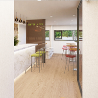 Conteneur Mobile Modulaire 2025 de 20 pieds ou 40 pieds pour Bar, Café et Magasin de Proximité