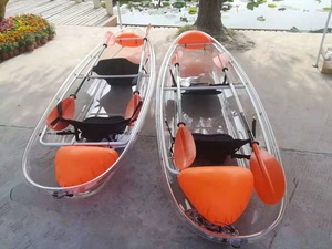 Canoë <span class=keywords><strong>rigide</strong></span> transparent en PC de 3,36 m pour 2 personnes, idéal pour les séances photo de mariage, les sites panoramiques et la navigation en eau. - Product Image 6