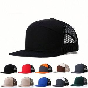 Gorra Trucker de 7 Paneles con Parche de Cuero Personalizado, Gorra Snapback Sin Estructura con Malla, Gorra Snapback Richardson Original para Exteriores - Product Image 2