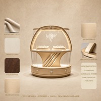 Vitrine d'îlot semi-circulaire moderne pour bijoux, comptoir modulaire en verre incurvé, présentoir de diamants et d'argent pour magasin de détail