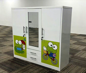 <span class=keywords><strong>Armadio</strong></span> a 3 ante per neonati, mobile in acciaio autoportante, guardaroba moderno per camera da letto - Vendita all'ingrosso - Product Image 4