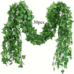 Ning Chen Artificial Ivy Vines <b>Wall</b> Hanging Silk Greenery <b>Decor</b> for Indoor Outdoor Use - Product Image 2