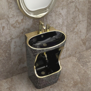 Lavabo Avec <span class=keywords><strong>Lave</strong></span> Pied Lavabo sur pied sur pied islamique moderne Lavabo sur pied Lavabo sur pied pour robinet de salle de bain musulman Wudu - Product Image 2