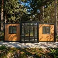Maison conteneur extensible prête à l'emploi à 3 chambres, préfabriquée, modulaire, en acier et panneaux sandwich, maison portable