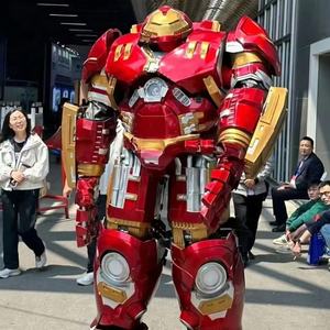 Costume Robot Indossabile Personalizzabile Grande 3M per Adulti, Tuta Cosplay Anti-Hulk Iron Man Mark 44, <span class=keywords><strong>Vestito</strong></span> <span class=keywords><strong>Rosso</strong></span> da Mascotte per Halloween - Product Image 1