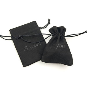 Pochette cadeau en velours recyclable avec cordon de serrage, impression sérigraphique personnalisée INFFY, sac en microfibre de haute qualité, 30x40cm - Product Image 4
