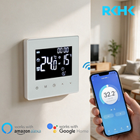 Controlador de Caldera Inteligente 3A, Termostato con Panel de Control Digital WiFi para Calentamiento de Agua, Compatible con Alexa Integrada, HomeKit y Smart Life