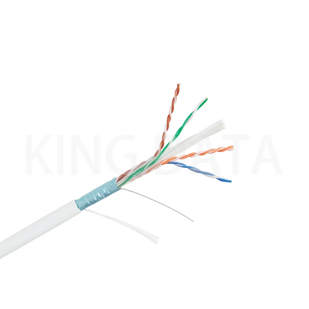 Câble réseau d'alimentation directe d'usine 305m utp ftp câble cat 6 1000ft 550 mhz cat5e cat6 câble tv rj45 coaxial noir pvc 305m