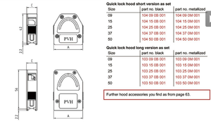 104-15-0M-001 拉推式 D-sub 连接器罩，易于安装和拆卸。 [特点] - 采用 ABS 材质外壳... - Product Image 3