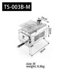 Poêle à <span class=keywords><strong>bois</strong></span> portable multi-tailles personnalisé pour la randonnée et le camping en plein air, haute efficacité, combustion de <span class=keywords><strong>bois</strong></span>, poêle pour tente chaude - Product Image 5