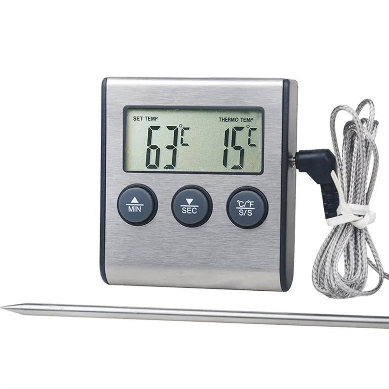 Neu verkaufter Grill Grill Küche Lebensmittel Thermometer Kochofen Fleisch Digitales Thermometer mit großem LCD-Display TP700