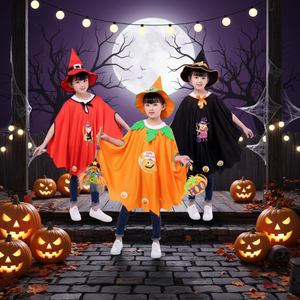 Nuevo Diseño de Capa de Mago para Halloween y Carnaval, Capa de Mago con Cuernos de Calabaza para Disfrazarse - Product Image 2