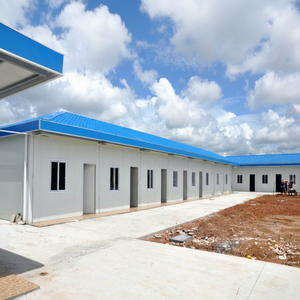 TOPPRE assemblato piccolo ufficio prefabbricato <span class=keywords><strong>Bungalow</strong></span> K House edifici in acciaio prefabbricati portatile cabina K casa di lavoro campo T casa - Product Image 3