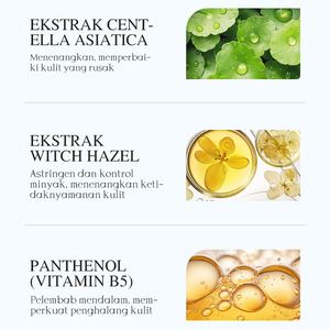 KORMESIC Crema Facial Certificada por Bpom con 50g de Centella Asiática, Hamamelis y Pantenol, Hidratante, Calmante y Reparadora de la Piel - Product Image 4