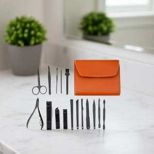 Set di tagliaunghie Myrva in acciaio inossidabile, 15 pezzi, strumenti professionali per manicure, per la cura delle unghie, uso per adulti - Product Image 2