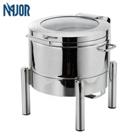Hot Sale Hohe Qualität Andere Hotel Restaurant Edelstahl Hydraulic Buffet Server Glasplatte Food Display Wärmer Chafing Dish