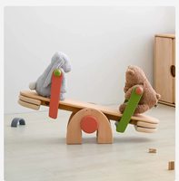 Balançoire intérieure multifonctionnelle en bois de hêtre pour enfants, convertible en banc, pour la maison et la maternelle
