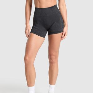 Shorts de yoga pour femmes, taille haute, amincissants, anti-rides, décontractés, fitness, prix de gros personnalisé, OEM - Product Image 6