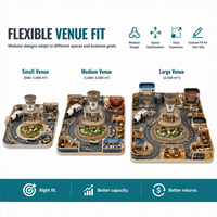 Centre de jeu d'imitation, modules commerciaux en forme de route, centre commercial intérieur, zone pour enfants, mini centre commercial, projet familial, certifié sécurité