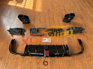Kit de Accesorios para Auto: Difusor Trasero con Tubos de Escape, Parrilla GT, Splitter Delantero BRS para <span class=keywords><strong>Mercedes</strong></span> W213 - Product Image 3