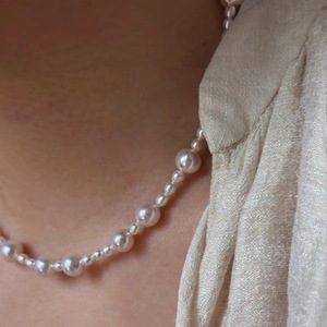 Collar de Perlas Barroco Elegante Retro Francés de Alta Gama para Mujer, Exquisito con Tamaños Escalonados, Producto de Nicho de Alta Gama - Product Image 3