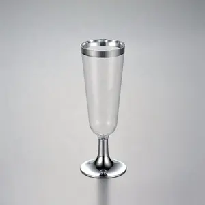 Champagne Wijn Goblet Groothandel 5.5Oz Plastic Wijn Kopjes Champagne Fluiten Party Catering Clear Plastic Wegwerp Bril