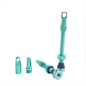 Kit tubeless pour vélo VTT, vélo <span class=keywords><strong>de</strong></span> route, <span class=keywords><strong>BMX</strong></span>, valves tubeless avec capuchon fonctionnel - Product Image 6