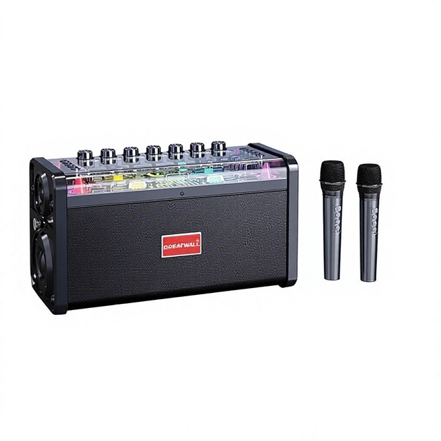 New-arrival Great Wall Karaoke Speaker High Quality High-Power K-Pop Sound System for Wireless Microphone Hi-Fi Audio RGB