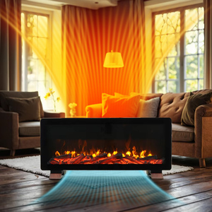 Mới nghiêng bảo vệ 2500w điện hộ gia đình nhà hàng thực tế ngọn lửa mô phỏng gỗ và đá trang trí đối lưu nóng - Product Image 4