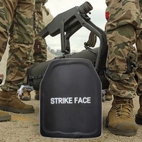 Plaque d'armure tactique en céramique hexagonale dure personnalisable de 10 "x 12" Protection supérieure à grande vitesse PE Silicone Strike