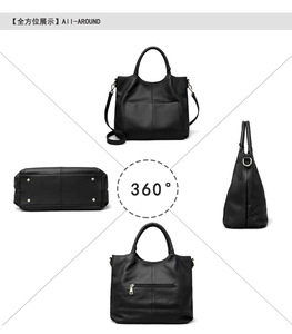 Bolsos de Mano de Cuero Genuino para Mujer, Bolsos de Hombro de Gran Capacidad, Diseño de Moda, Personalizados, Venta al Por Mayor de Fábrica - Product Image 4