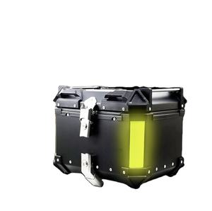 JINNAI aleación <span class=keywords><strong>de</strong></span> aluminio moda motocicleta <span class=keywords><strong>maletero</strong></span> impermeable 35L 38L caja superior con plástico ABS <span class=keywords><strong>precio</strong></span> al por mayor - Product Image 1