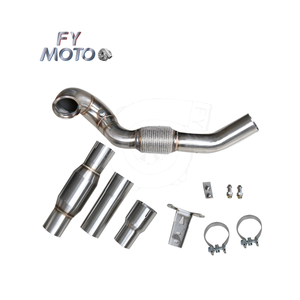3,5 ''Catted Downpipe para VW Golf MK7 MK7.5 GTI / Seat Leon Cupra 5F/RS 5E <span class=keywords><strong>TFSI</strong></span> / <span class=keywords><strong>A3</strong></span> 1,8 T 2,0 T - Product Image 3