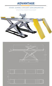 Hydraulische Mobile Elektrische Scherenhebebühne für Autos Kfz-Scherenhebebühne Tragbare Pkw-Scherenhebebühne - Product Image 4